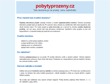 Tablet Screenshot of pobytyprozeny.cz